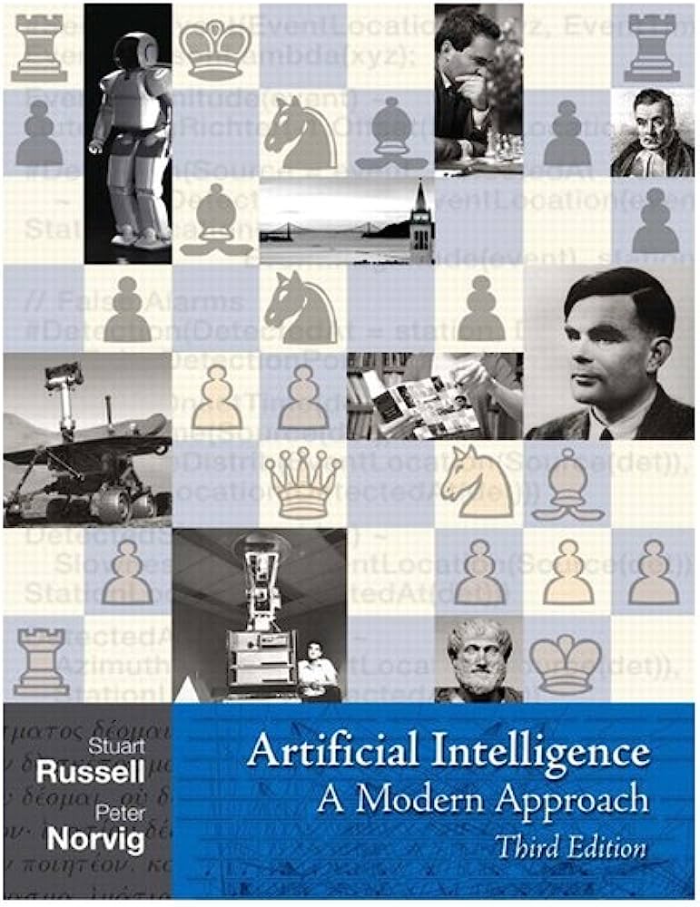 Portada de Artificial Intelligence: A Modern Approach. Autor de Stuart Russell y Peter Norvig