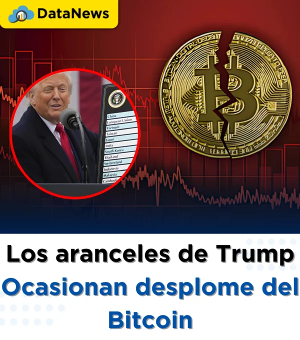 Los aranceles de Trump ocasionan desplome del Bitcoin