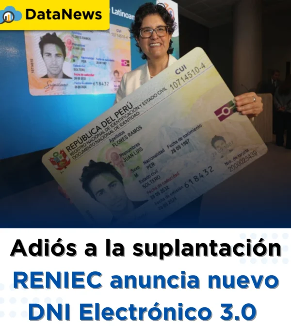 RENIEC anuncia el DNI Electrónico 3.0