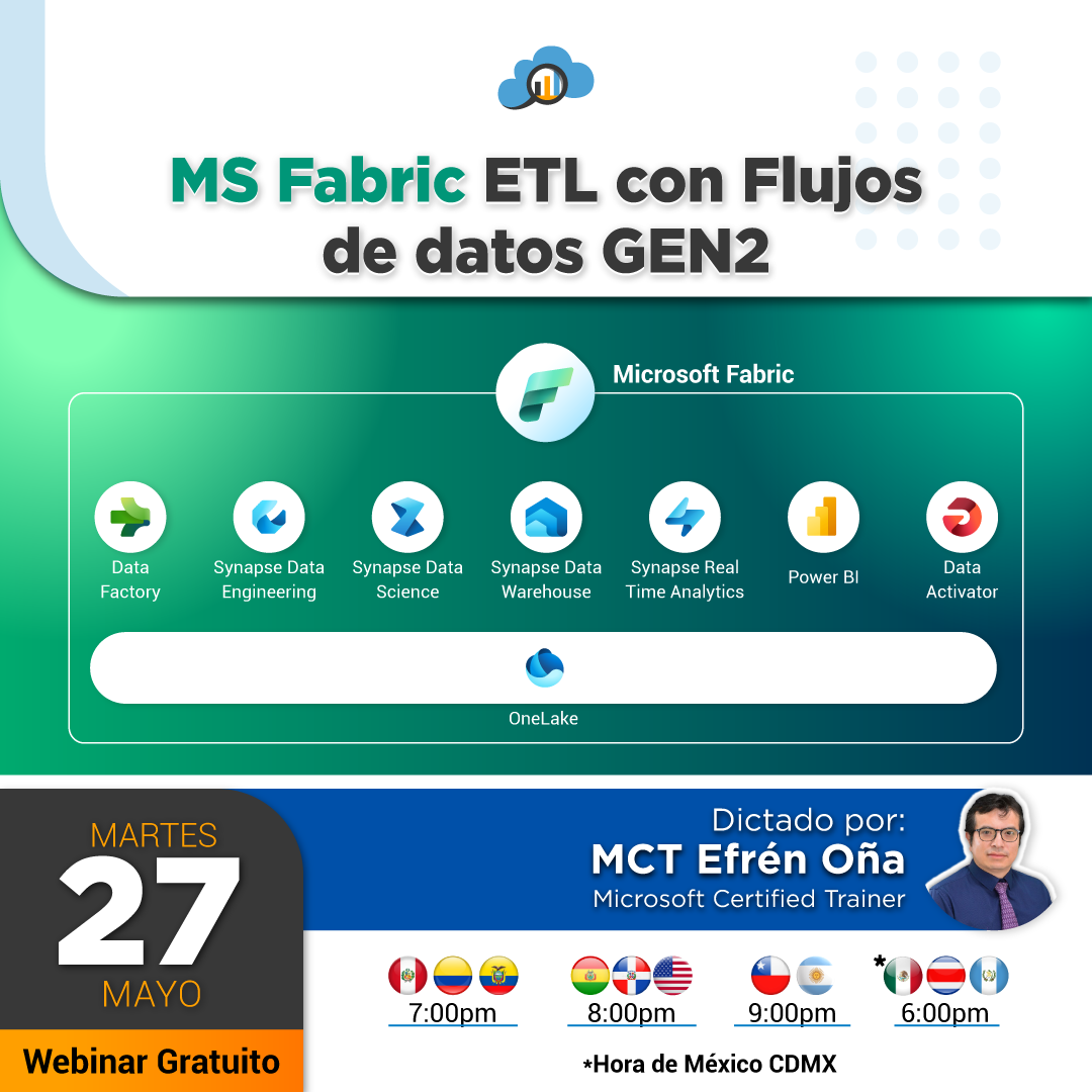 MS fabric ETL con Flujos de datos GEN2