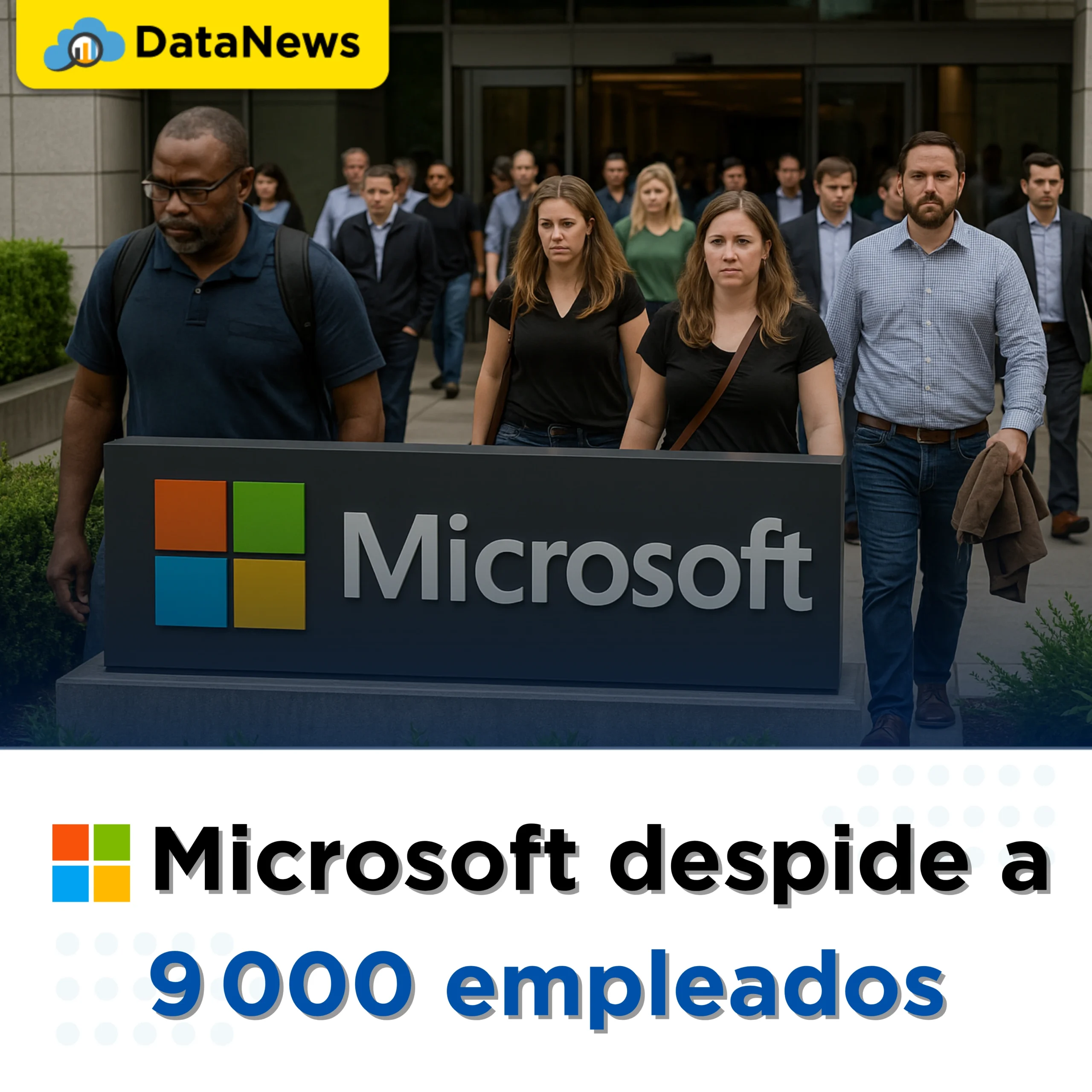 Microsoft despide a 9 000 empleados