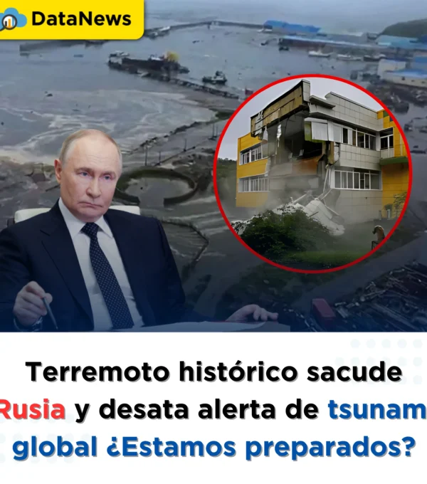 Terremoto histórico sacude Rusia y desata alerta de tsunami global