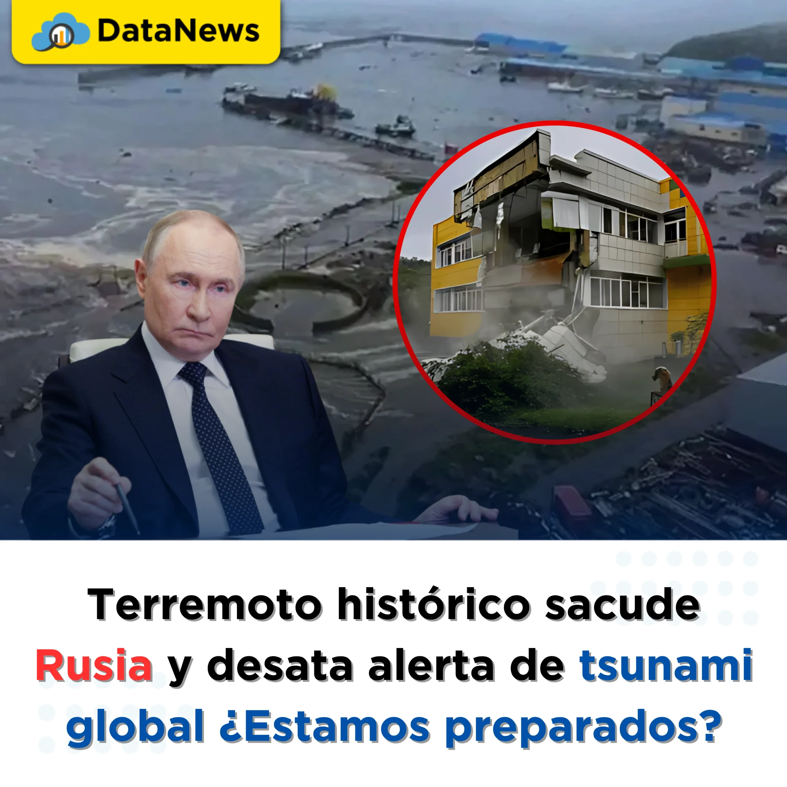 Terremoto histórico sacude Rusia y desata alerta de tsunami global