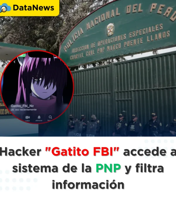 Hacker «Gatito FBI» accede a sistema de la PNP y filtra información