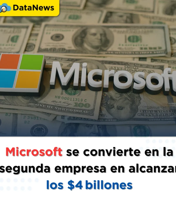 Histórico: Microsoft se convierte en la segunda empresa en alcanzar los $4 billones