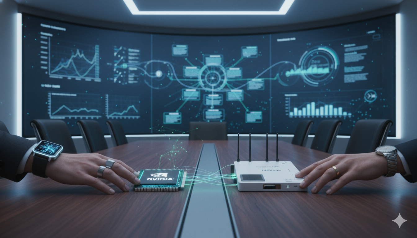 El plan detrás de la inversión: cómo NVIDIA y Nokia quieren transformar las redes en cerebros de inteligencia artificial